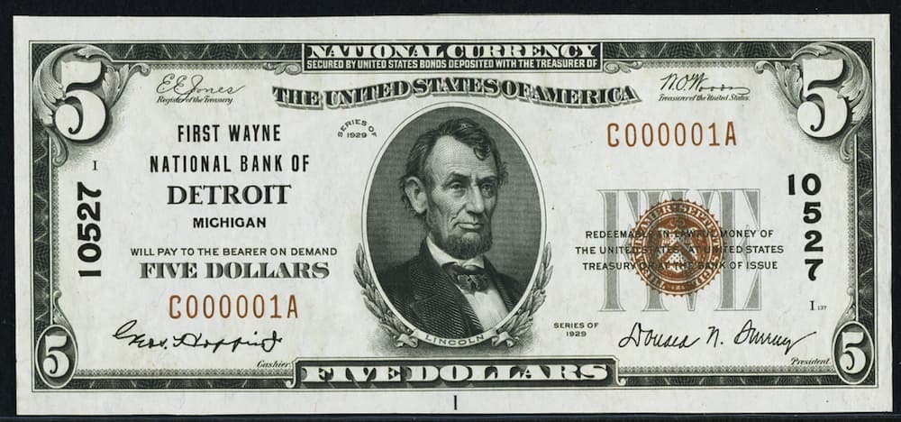 Small Size Type National Bank Notes