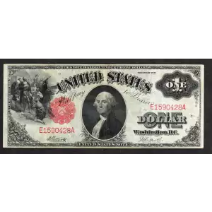 $1 1917 Small Red, scalloped Legal Tender Issues 37