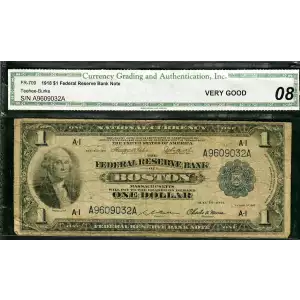 $1 1918  Federal Reserve Bank Notes 709