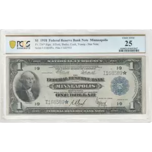 $1 1918  Federal Reserve Bank Notes 736*