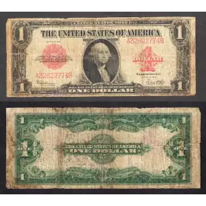 $1 1923 Small Red, scalloped Legal Tender Issues 40