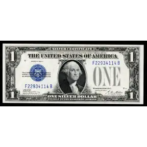 $1 1928-A blue seal. Small Silver Certificates 1601 (2)