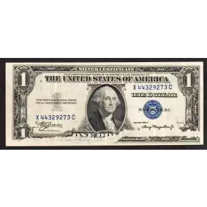 $1 1935-A blue seal. Small Silver Certificates 1608