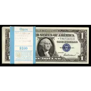 $1 1957 blue seal. Small Silver Certificates 1619*
