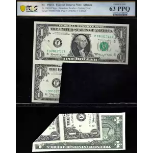 $1 1963-A. Green seal. Small Size $1 Federal Reserve Notes 1901-F