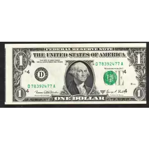 $1 1969-D. Green seal. Small Size $1 Federal Reserve Notes 1907-D