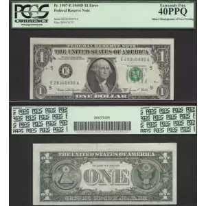 $1 1969-D. Green seal. Small Size $1 Federal Reserve Notes 1907-E