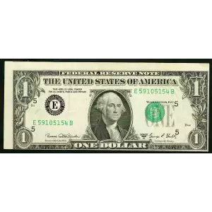 $1 1969-D. Green seal. Small Size $1 Federal Reserve Notes 1907-E