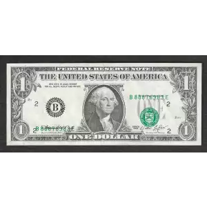 $1 1974 Green seal. Small Size $1 Federal Reserve Notes 1908-B