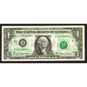 $1 1977-A. Green seal. Small Size $1 Federal Reserve Notes 1910-B