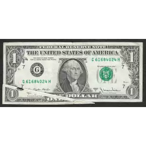 $1 1977-A. Green seal. Small Size $1 Federal Reserve Notes 1910-G
