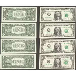 $1 1981-A. Green seal. Small Size $1 Federal Reserve Notes 1912-A