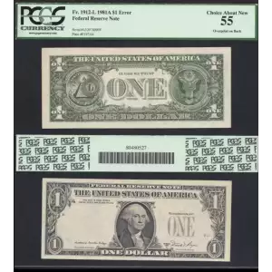 $1 1981-A. Green seal. Small Size $1 Federal Reserve Notes 1912-L