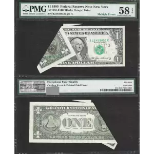 $1 1985 Green seal. Small Size $1 Federal Reserve Notes 1913-A