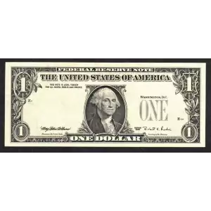 $1 1988-A. Green seal. Small Size $1 Federal Reserve Notes 1916-F