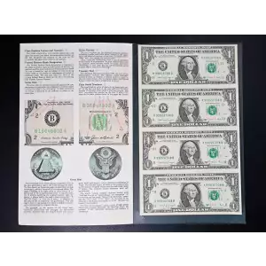 $1 1988-A. Green seal. Small Size $1 Federal Reserve Notes 1916-K