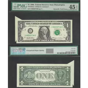 $1 1999 Green seal. Small Size $1 Federal Reserve Notes 1924-C
