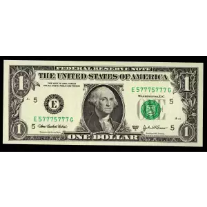 $1 2003-A. Green seal. Small Size $1 Federal Reserve Notes 1930-E