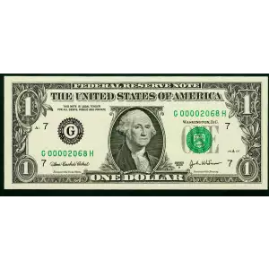 $1 2003-A. Green seal. Small Size $1 Federal Reserve Notes 1931-G