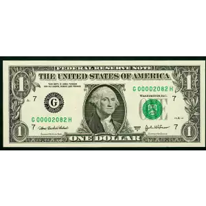 $1 2003-A. Green seal. Small Size $1 Federal Reserve Notes 1931-G