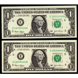 $1 2003 Green seal. Small Size $1 Federal Reserve Notes 1928-E