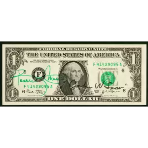 $1 2003 Green seal. Small Size $1 Federal Reserve Notes 1928-F