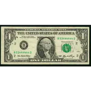 $1 2006 Green seal. Small Size $1 Federal Reserve Notes 1932-B