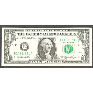 $1 2006 Green seal. Small Size $1 Federal Reserve Notes 1933-B