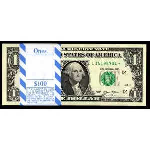 $1 2013 Green seal. Small Size $1 Federal Reserve Notes 3001-L*