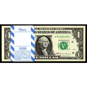 $1 2013 Green seal. Small Size $1 Federal Reserve Notes 3001-L*