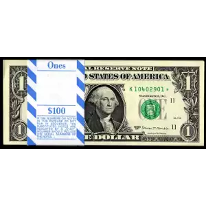 $1 2013 Green seal. Small Size $1 Federal Reserve Notes 3001-L*