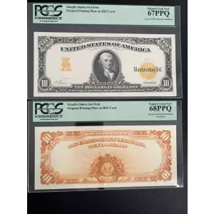 $10 1907 Gold Gold Certificates 1167