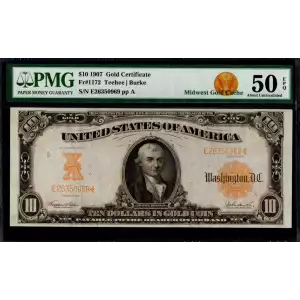 $10 1907 Gold Gold Certificates 1172