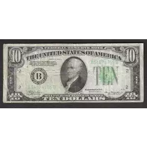 $10 1934-A.  Small Size $10 Federal Reserve Notes 2006-B