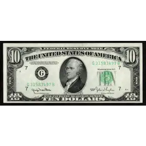 $10 1950  Small Size $10 Federal Reserve Notes 2010-G
