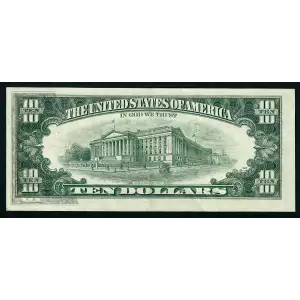 $10 1977 Treasury seal. Small Size $10 Federal Reserve Notes 2023-J