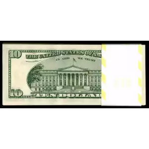 $10 1999 Treasury seal. Small Size $10 Federal Reserve Notes 2034-B*