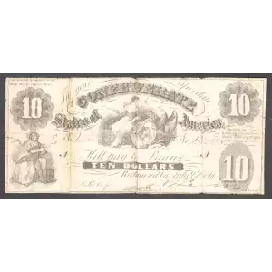 $10   Issues of the Confederate States of America CS-10