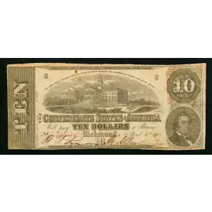 $10   Issues of the Confederate States of America CS-59