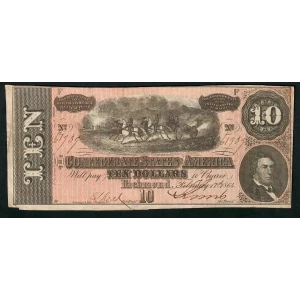 $10   Issues of the Confederate States of America CS-68