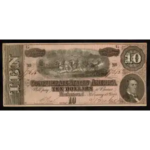$10   Issues of the Confederate States of America CS-68