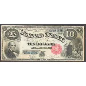 $10  Small Red, scalloped Legal Tender Issues 113 (2)