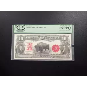 $10  Small Red, scalloped Legal Tender Issues 122