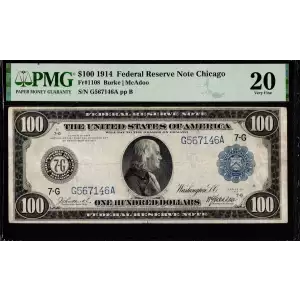 $100 1914 Red Seal Federal Reserve Notes 1108