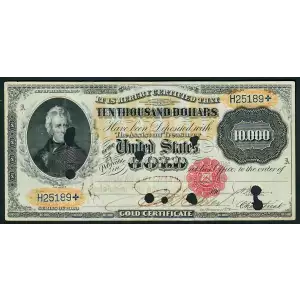 $10,000 1900 Small Red Gold Certificates 1225c