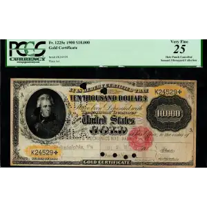 $10,000 1900 Small Red Gold Certificates 1225e