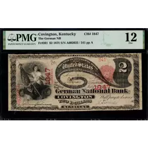 $2 1875 Red with scallops First Charter Period 391