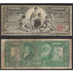 $2 1896 Small Red Silver Certificates 247