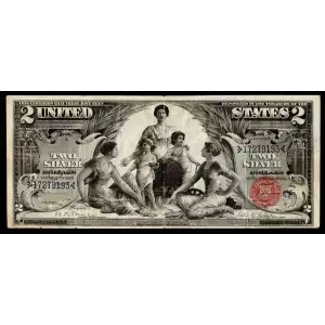 $2 1896 Small Red Silver Certificates 248