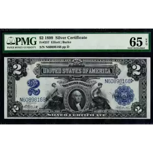 $2 1899 Blue Silver Certificates 257